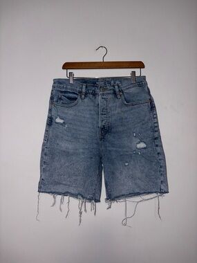 Old Navy ~ Distressed Jean Long Shorts